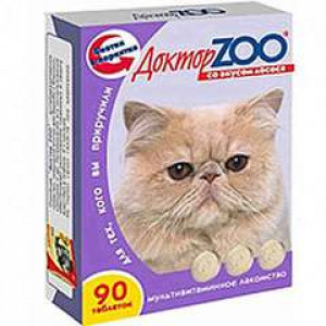Витамины "ДокторZоо" для кошек (лосось)