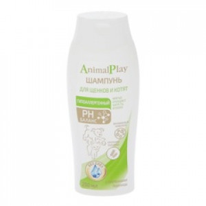 Гипоаллергенный шампунь Animal Play с протеинами пшеницы и витаминами для щенков и котят